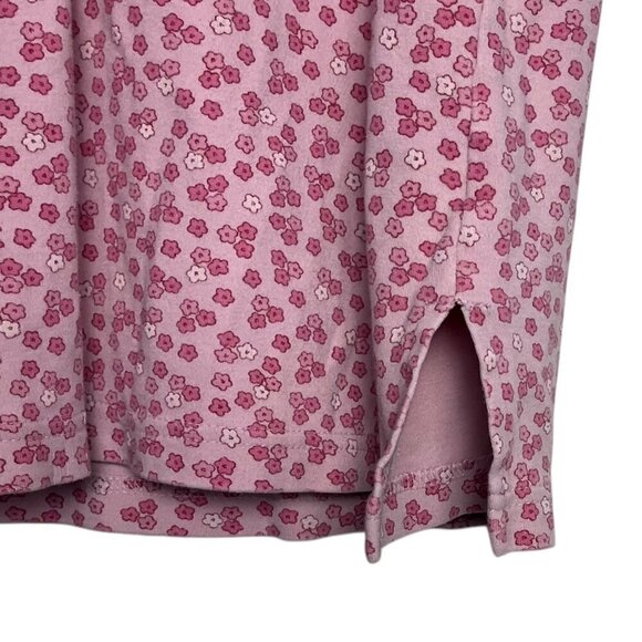 Disney Women's M Tigger Embroidered Pocket Tee Pink Cutesy Floral Lounge Pajama - Picture 3 of 5